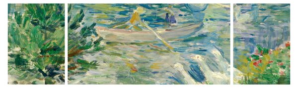 Obraz - Berthe Morisot, Girl in a Boat with Geese, reprodukcje (170x50 cm)