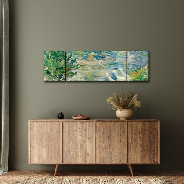 Obraz - Berthe Morisot, Girl in a Boat with Geese, reprodukcje (170x50 cm)