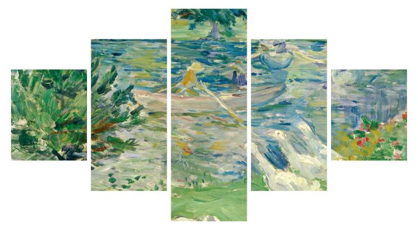 Obraz - Berthe Morisot, Girl in a Boat with Geese, reprodukcje (125x70 cm)