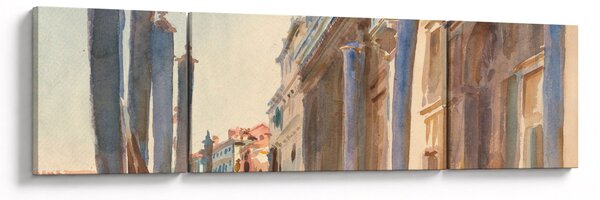 Obraz - John Singer Sargent, Gondola Moorings on the Grand Canal, reprodukcje (170x50 cm)