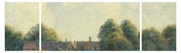 Obraz - Camille Pissarro, Hampton Court Green, reprodukcje (170x50 cm)