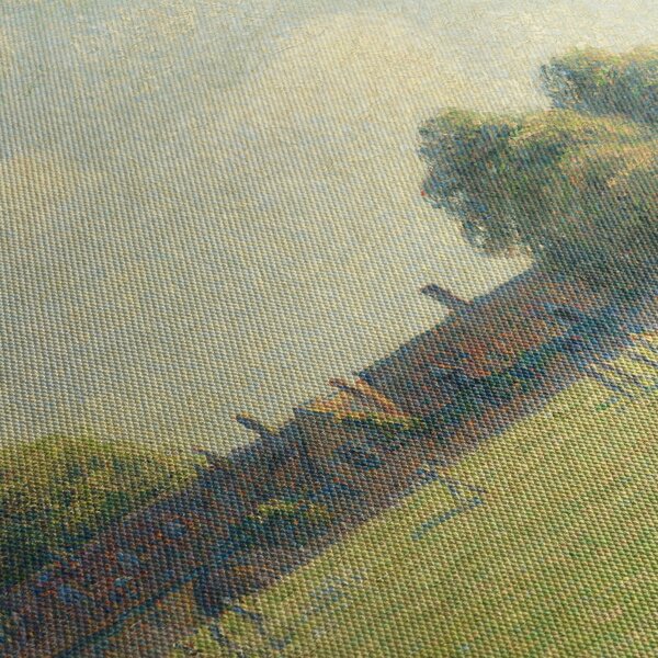Obraz - Camille Pissarro, Hampton Court Green, reprodukcje (170x50 cm)