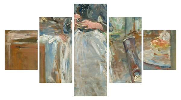 Obraz - Berthe Morisoti, In the Dining Room, reprodukcje (125x70 cm)