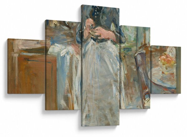 Obraz - Berthe Morisoti, In the Dining Room, reprodukcje (125x70 cm)