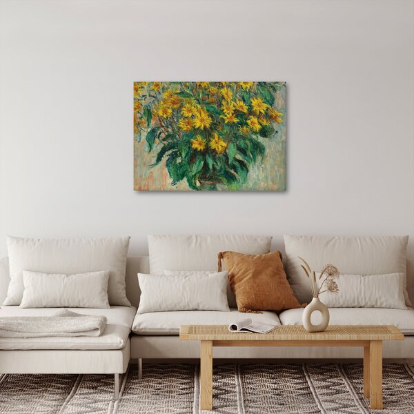 Obraz - Claude Monet, Jerusalem Artichoke Flowers, reprodukcje (70x50 cm)
