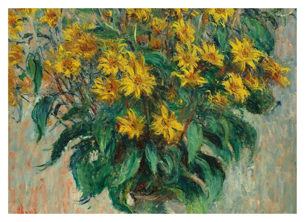 Obraz - Claude Monet, Jerusalem Artichoke Flowers, reprodukcje (70x50 cm)