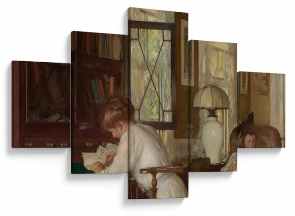 Obraz - Edmund Tarbell, Josephine and Mercie, reprodukcje (125x70 cm)