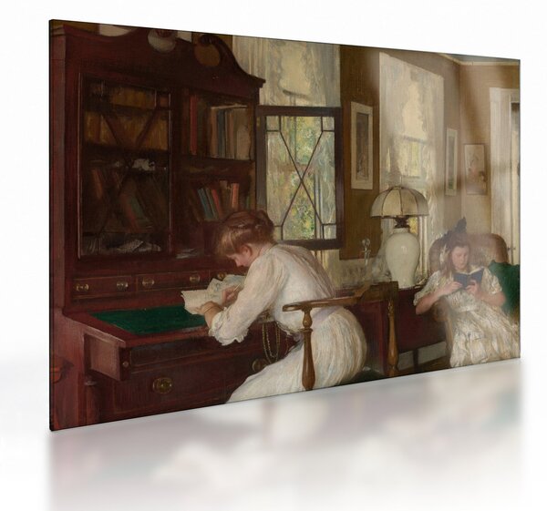 Obraz na szkle - Edmund Tarbell, Josephine and Mercie, reprodukcje (70x50 cm)