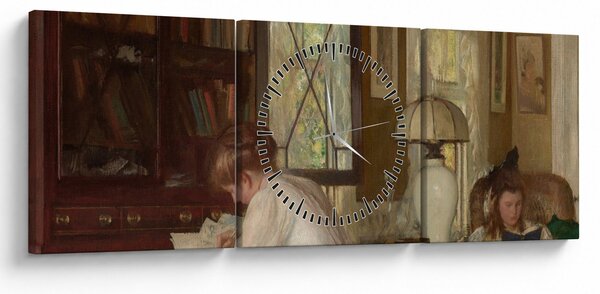 Obraz - Edmund Tarbell, Josephine and Mercie, reprodukcje (z zegarem) (90x30 cm)