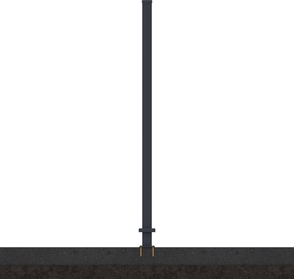 Panel ogrodzeniowy do twardego podłoża 1,8 m CITY Anthracite - Gutroof
