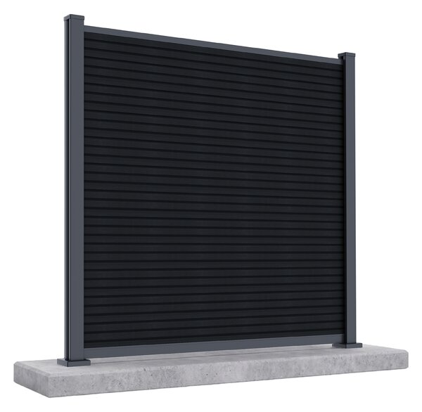 Panel ogrodzeniowy do twardego podłoża 1,8 m CITY Anthracite - Gutroof