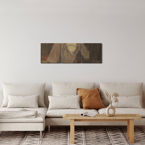 Obraz - Henri de Toulouse-Lautrec, La Goulue and Her Sister, reprodukcje (z zegarem) (90x30 cm)