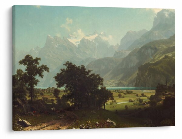 Obraz - Albert Bierstadt, Lake Lucerne, reprodukcje (70x50 cm)