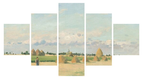 Obraz - Camille Pissarro, Landscape, Ile de France, reprodukcje (125x70 cm)