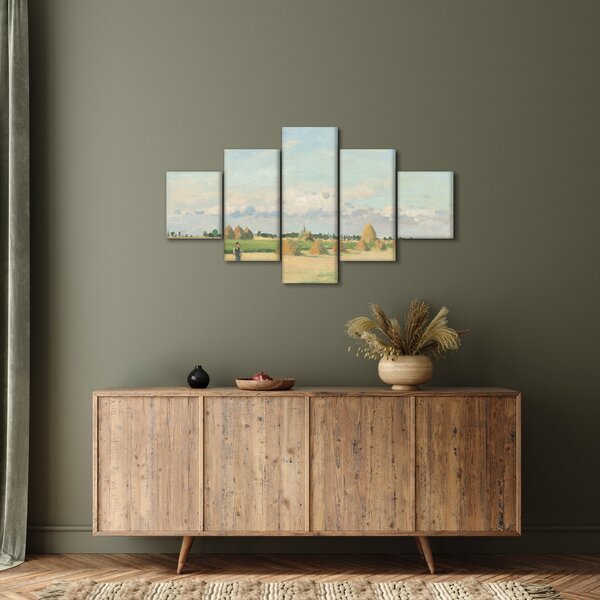 Obraz - Camille Pissarro, Landscape, Ile de France, reprodukcje (125x70 cm)