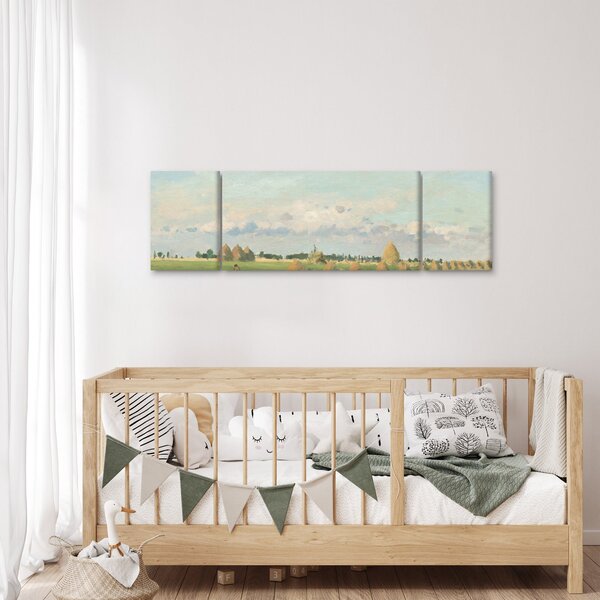 Obraz - Camille Pissarro, Landscape, Ile de France, reprodukcje (170x50 cm)