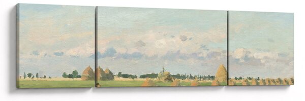 Obraz - Camille Pissarro, Landscape, Ile de France, reprodukcje (170x50 cm)