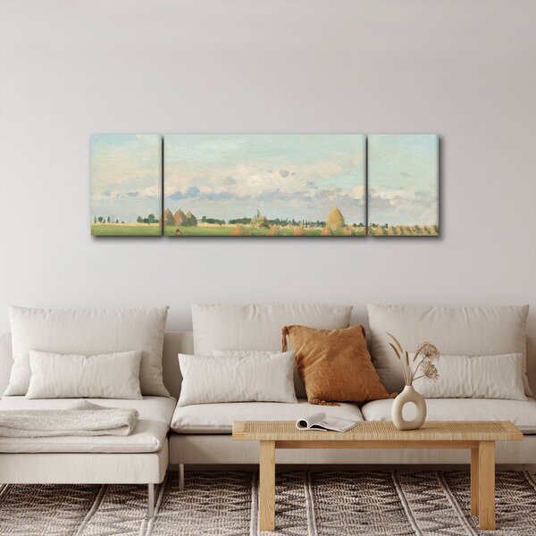 Obraz - Camille Pissarro, Landscape, Ile de France, reprodukcje (170x50 cm)