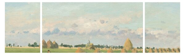 Obraz - Camille Pissarro, Landscape, Ile de France, reprodukcje (170x50 cm)