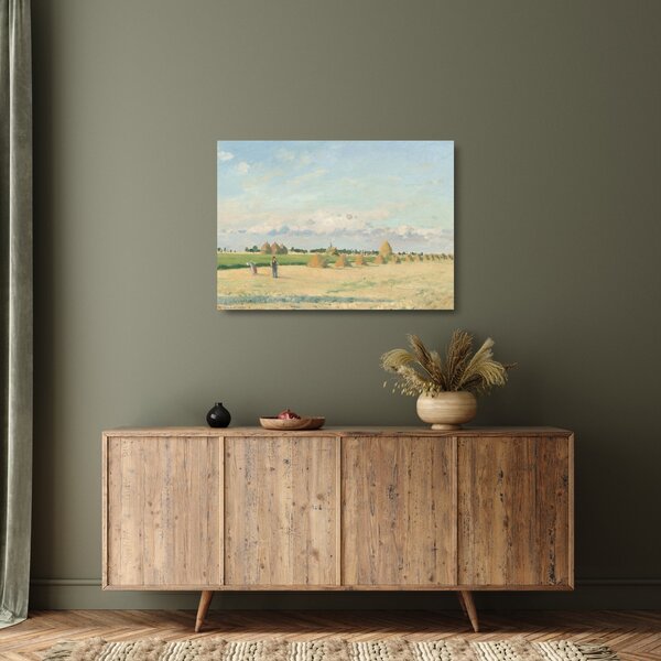 Obraz na szkle - Camille Pissarro, Landscape, Ile de France, reprodukcje (70x50 cm)