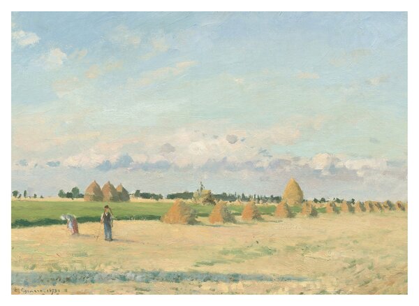 Obraz na szkle - Camille Pissarro, Landscape, Ile de France, reprodukcje (70x50 cm)