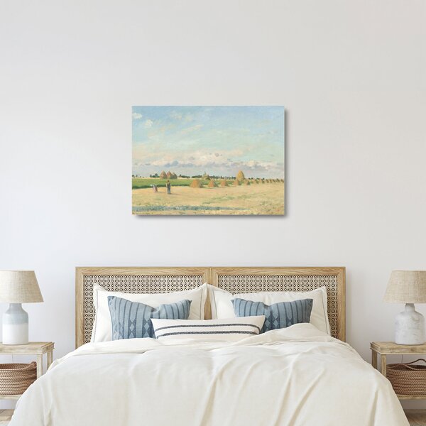 Obraz na szkle - Camille Pissarro, Landscape, Ile de France, reprodukcje (70x50 cm)