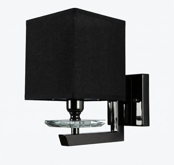 LAMPA ŚCIENNA KINKIET Z CZARNYMI ABAŻURAMI FIANELO W1