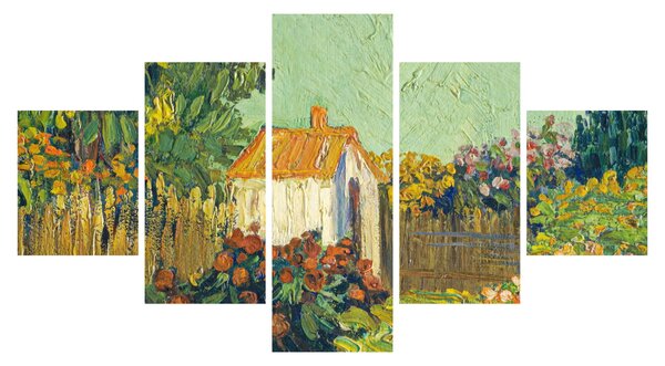 Obraz - Imitator of Vincent van Gogh, Landscape, reprodukcje (125x70 cm)