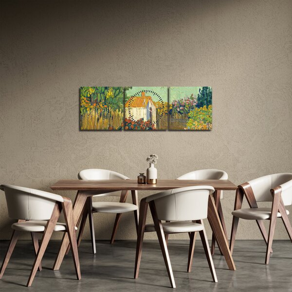 Obraz - Imitator of Vincent van Gogh, Landscape, reprodukcje (z zegarem) (90x30 cm)