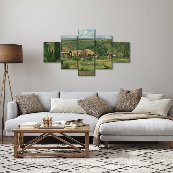Obraz - Camille Pissarro, Landscape at Les Pâtis, Pontoise, reprodukcje (125x70 cm)