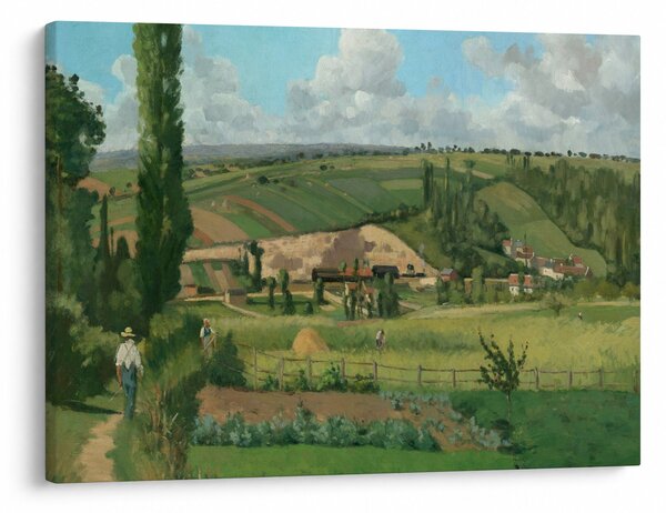 Obraz - Camille Pissarro, Landscape at Les Pâtis, Pontoise, reprodukcje (70x50 cm)