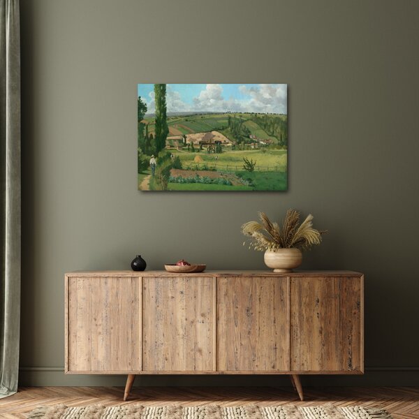Obraz - Camille Pissarro, Landscape at Les Pâtis, Pontoise, reprodukcje (70x50 cm)
