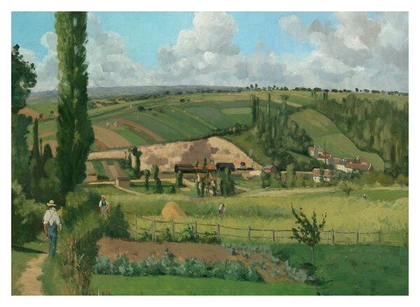 Obraz - Camille Pissarro, Landscape at Les Pâtis, Pontoise, reprodukcje (70x50 cm)