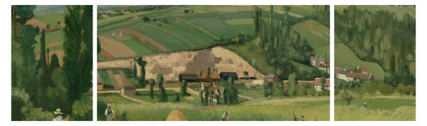 Obraz - Camille Pissarro, Landscape at Les Pâtis, Pontoise, reprodukcje (170x50 cm)