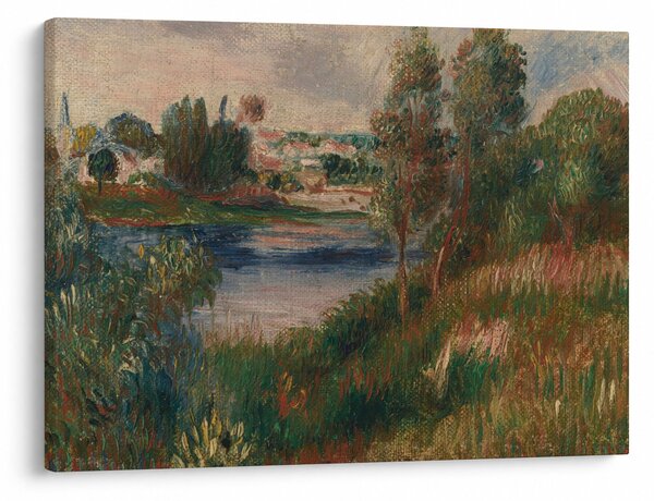 Obraz - Auguste Renoir, Landscape at Vetheuil, reprodukcje (70x50 cm)
