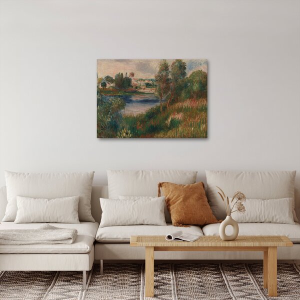 Obraz - Auguste Renoir, Landscape at Vetheuil, reprodukcje (70x50 cm)