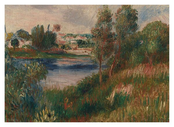 Obraz - Auguste Renoir, Landscape at Vetheuil, reprodukcje (70x50 cm)