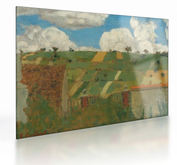Obraz na szkle - Edouard Vuillard, Landscape of the Ile de France, reprodukcje (70x50 cm)
