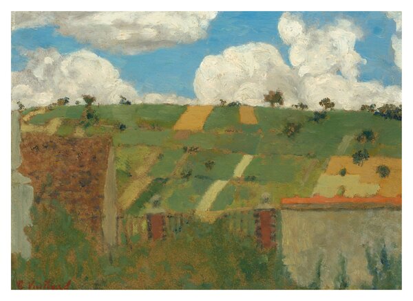 Obraz na szkle - Edouard Vuillard, Landscape of the Ile de France, reprodukcje (70x50 cm)