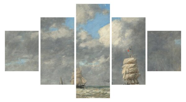 Obraz - Eugène Boudin, Le Havre, reprodukcje (125x70 cm)