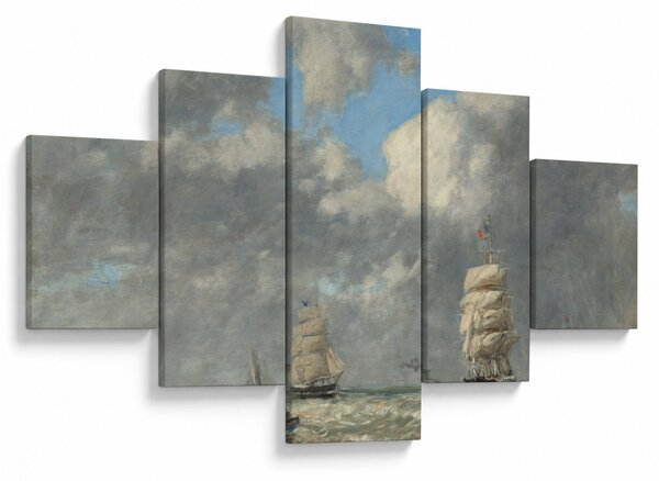Obraz - Eugène Boudin, Le Havre, reprodukcje (125x70 cm)