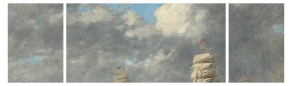 Obraz - Eugène Boudin, Le Havre, reprodukcje (170x50 cm)