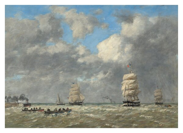 Obraz - Eugène Boudin, Le Havre, reprodukcje (70x50 cm)