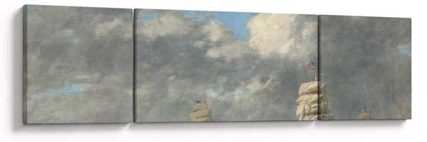 Obraz - Eugène Boudin, Le Havre, reprodukcje (170x50 cm)