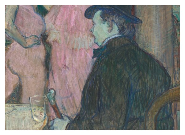 Obraz na szkle - Henri de Toulouse-Lautrec, Maxime Dethomas, reprodukcje (70x50 cm)