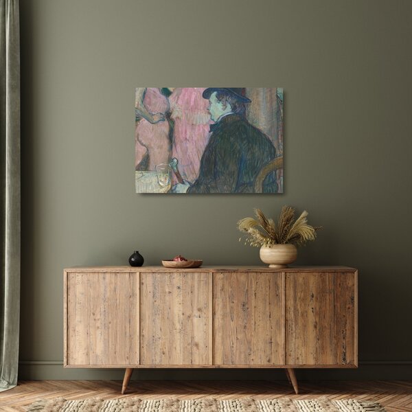 Obraz na szkle - Henri de Toulouse-Lautrec, Maxime Dethomas, reprodukcje (70x50 cm)