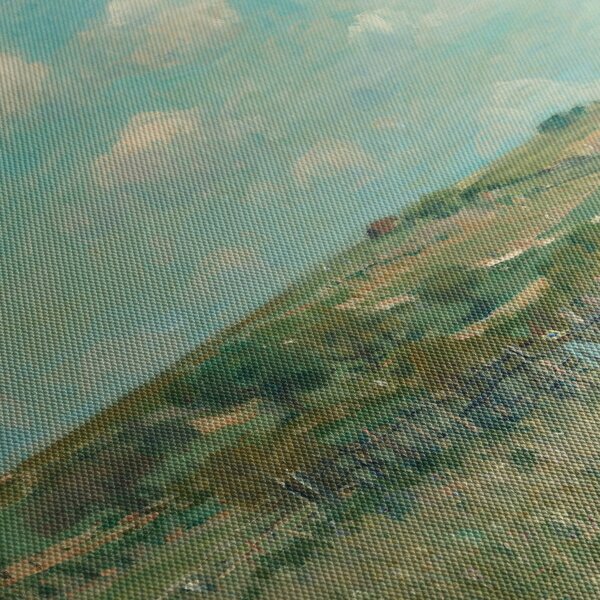 Obraz - Alfred Sisley, Meadow, reprodukcje (z zegarem) (90x30 cm)