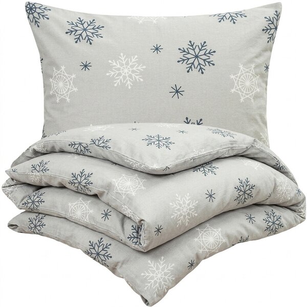 4Home Pościel flanelowa Snow Romance, 220 x 200 cm, 2 szt. 70 x 90 cm, 220 x 200 cm, 2 szt. 70 x 90 cm