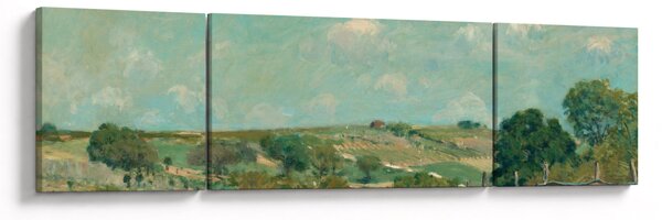Obraz - Alfred Sisley, Meadow, reprodukcje (170x50 cm)