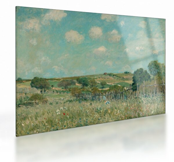 Obraz na szkle - Alfred Sisley, Meadow, reprodukcje (70x50 cm)